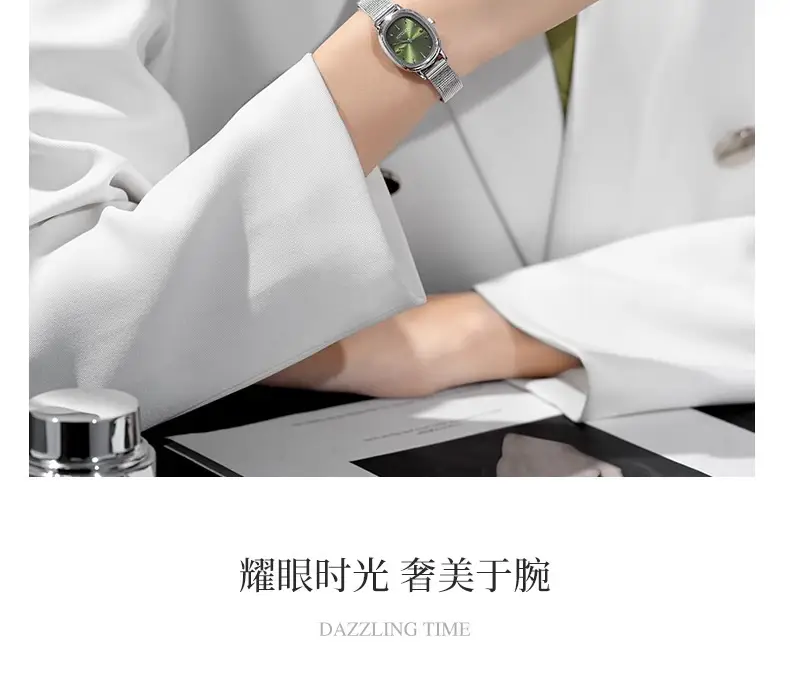 Retro Exquisite Watch for Female Students, Compact, Simple, Accessible Luxury Ins Niche Pointer Type Oval Women's Watch — feature 10