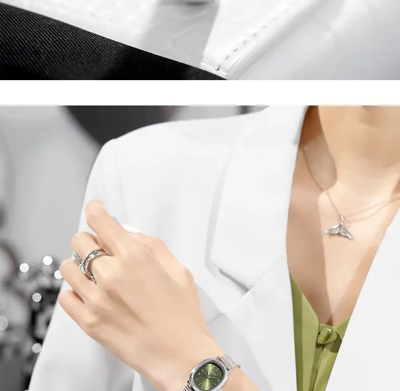 Retro Exquisite Watch for Female Students, Compact, Simple, Accessible Luxury Ins Niche Pointer Type Oval Women's Watch — feature 20