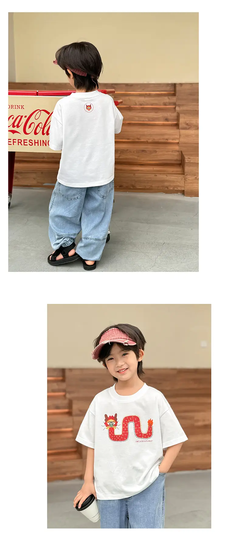 Haima Boys T-Shirt White Short Sleeve Summer 2026 — feature 11