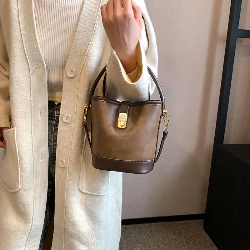 Korean Style Crossbody Bag Brown Leather 2024 - Image 8