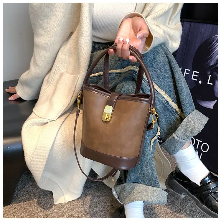 Korean Style Crossbody Bag Brown Leather 2024 — feature 42