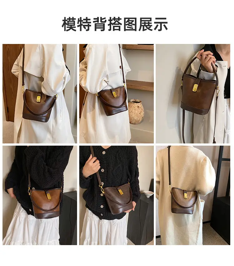 Korean Style Crossbody Bag Brown Leather 2024 — feature 9