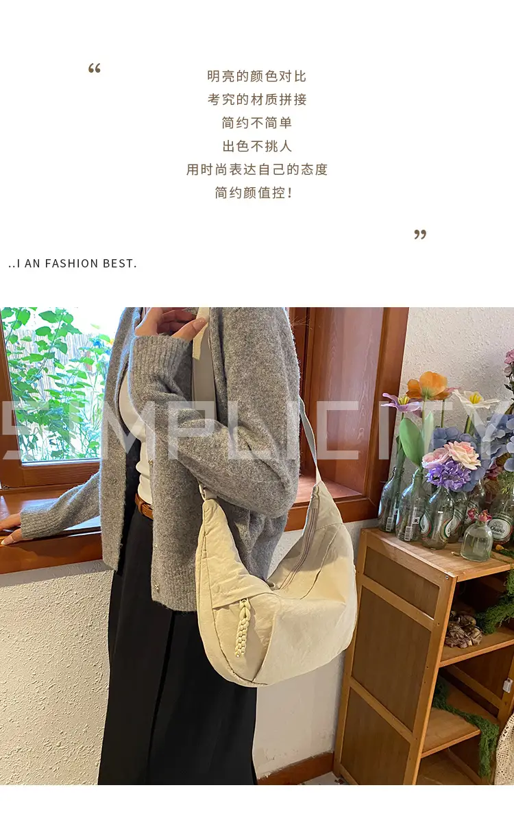 Women's 2024 Nylon Shoulder Crossbody Bag Multi Color — feature 1