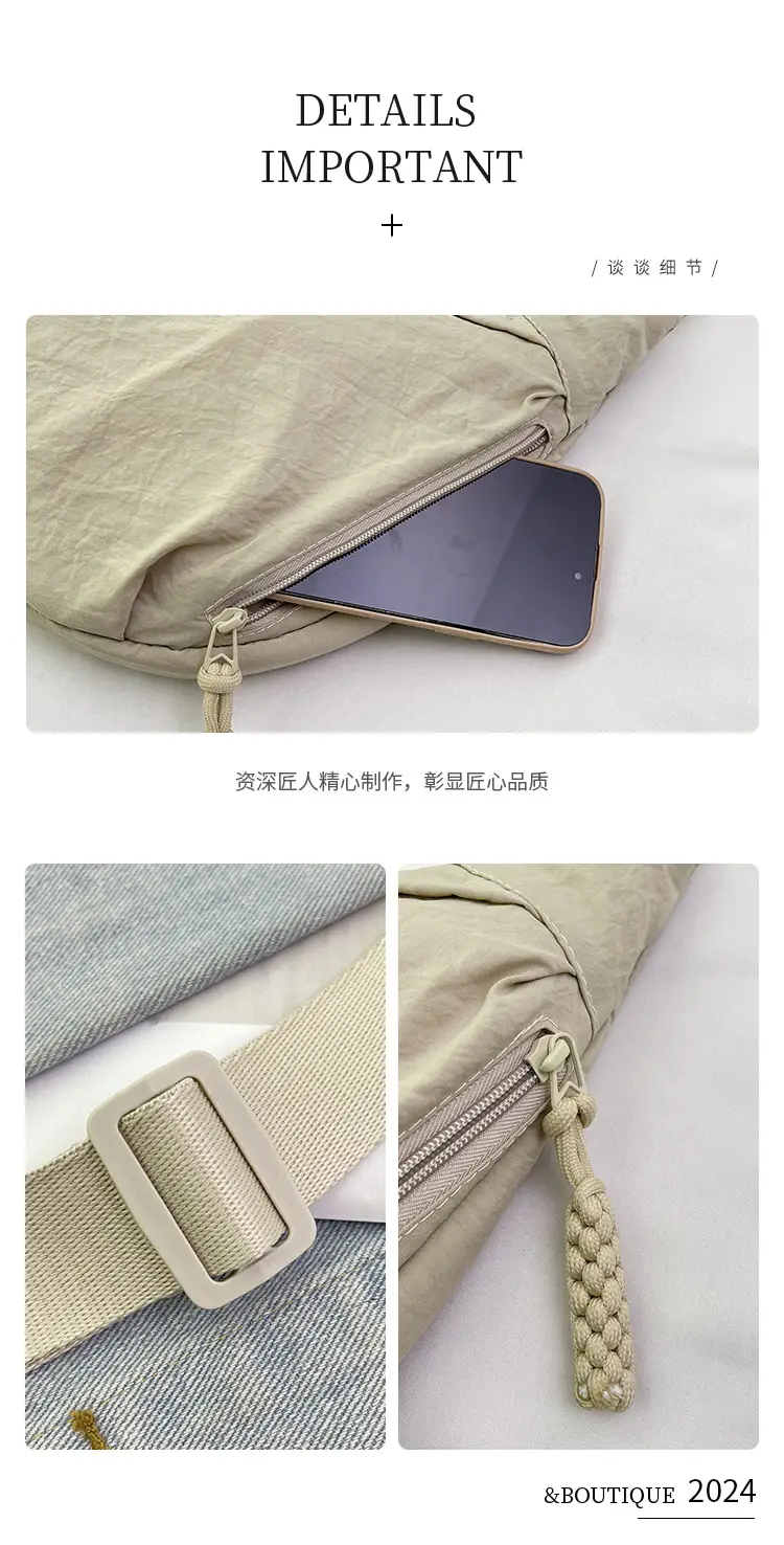 Women's 2024 Nylon Shoulder Crossbody Bag Multi Color — feature 4