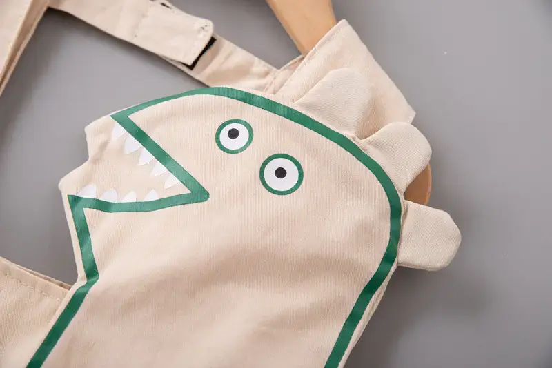 Boys Cotton Summer Strap Suit Green Yellow — feature 11