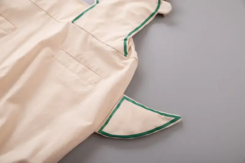 Boys Cotton Summer Strap Suit Green Yellow — feature 13