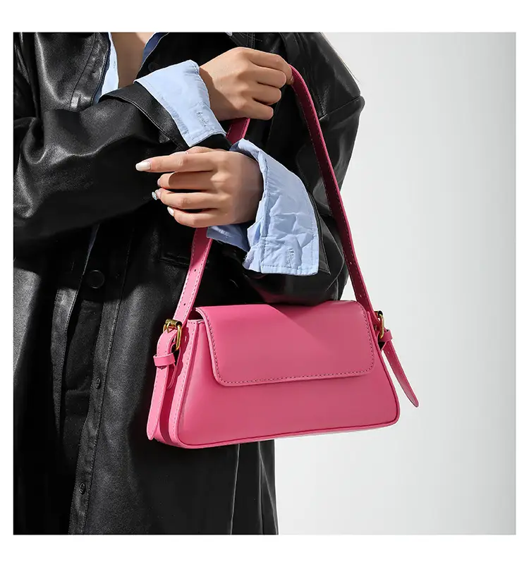 Pink Square Shoulder Bag for Women — feature 18