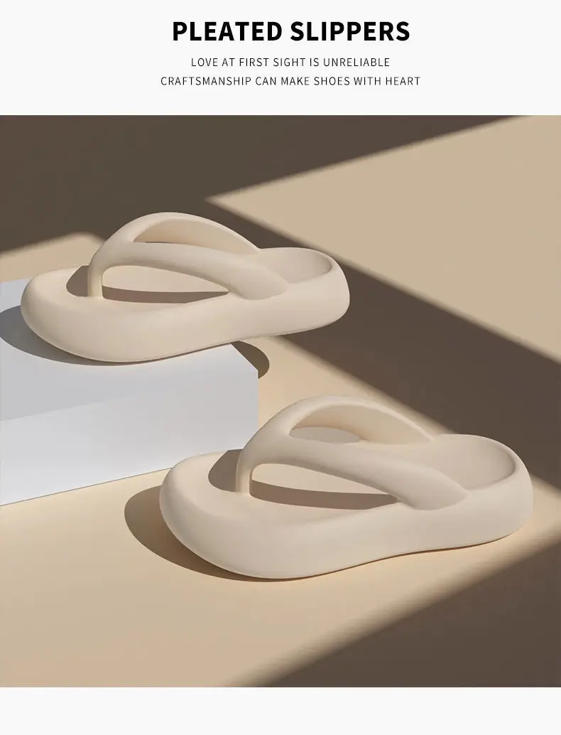 Seaside Beach Sandals for Women Summer Outer Wear Non-slip 2024 New Sanya Travel Thick-soled Flip-flops for Women — feature 10