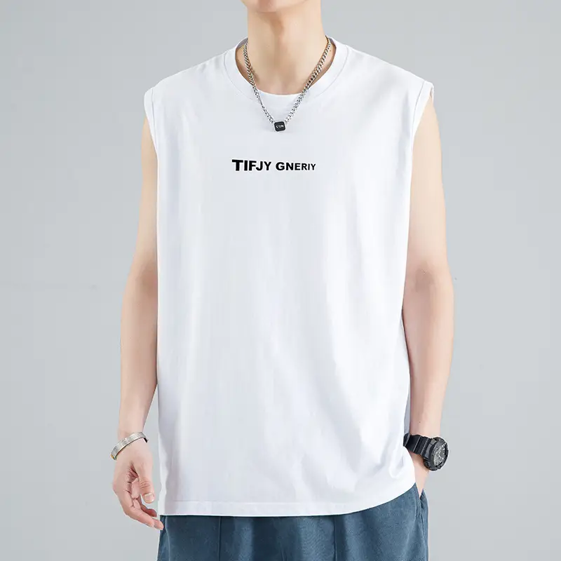 Men's Ice Silk Sleeveless T-Shirt Black Grey Pack