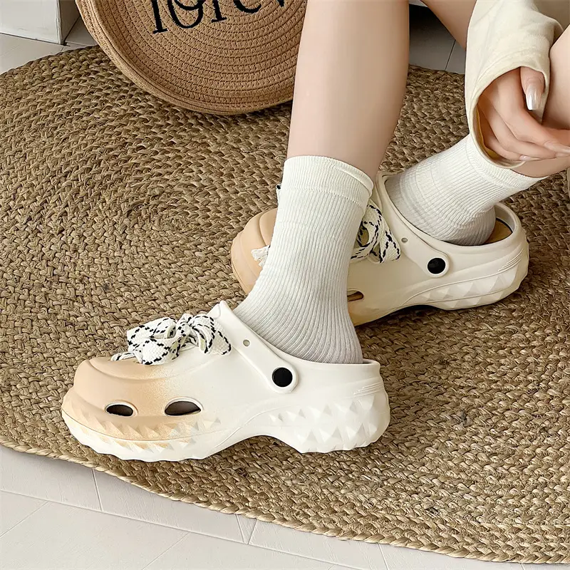 Summer Women's Comfortable Cave Shoes Soft Sole Shoes with Feeling of Stopper Youth Slippers Home Anti-odor Non-slip Dual-purpose Sandals for Women - Image 4