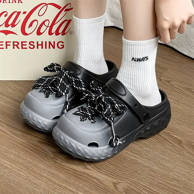 Summer Women's Comfortable Cave Shoes Soft Sole Shoes with Feeling of Stopper Youth Slippers Home Anti-odor Non-slip Dual-purpose Sandals for Women - Image 2