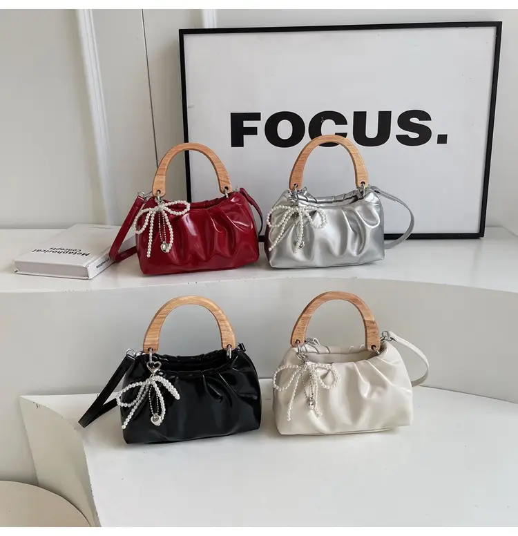 Red Rhinestone Bow Shoulder Bag for Women — feature 12