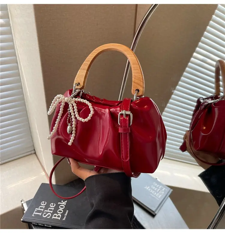Red Rhinestone Bow Shoulder Bag for Women — feature 16