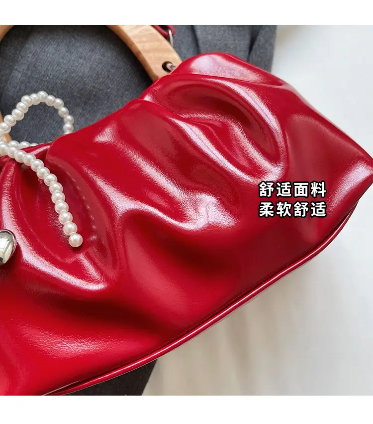 Red Rhinestone Bow Shoulder Bag for Women — feature 2
