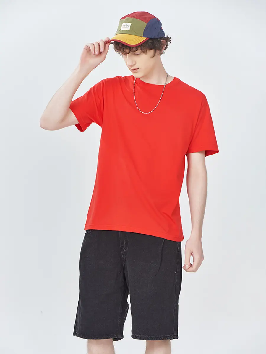Loose Fit Yellow Cotton T-Shirt Large Unisex