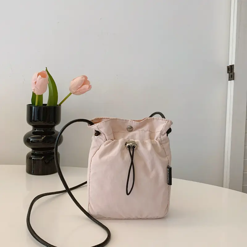 Japanese Korean Art Drawstring Shoulder Messenger Bag - Image 7
