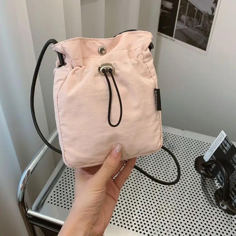 Japanese Korean Art Drawstring Shoulder Messenger Bag - Image 2