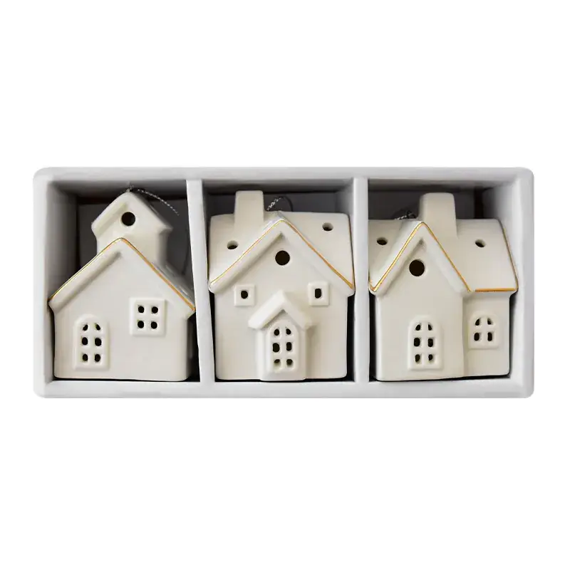 Christmas Ceramic House Decor Set for Home - Image 6
