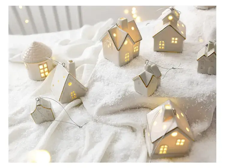 Christmas Ceramic House Decor Set for Home — feature 11