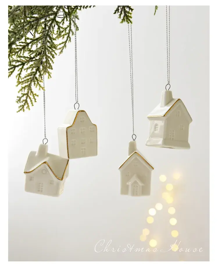 Christmas Ceramic House Decor Set for Home — feature 7