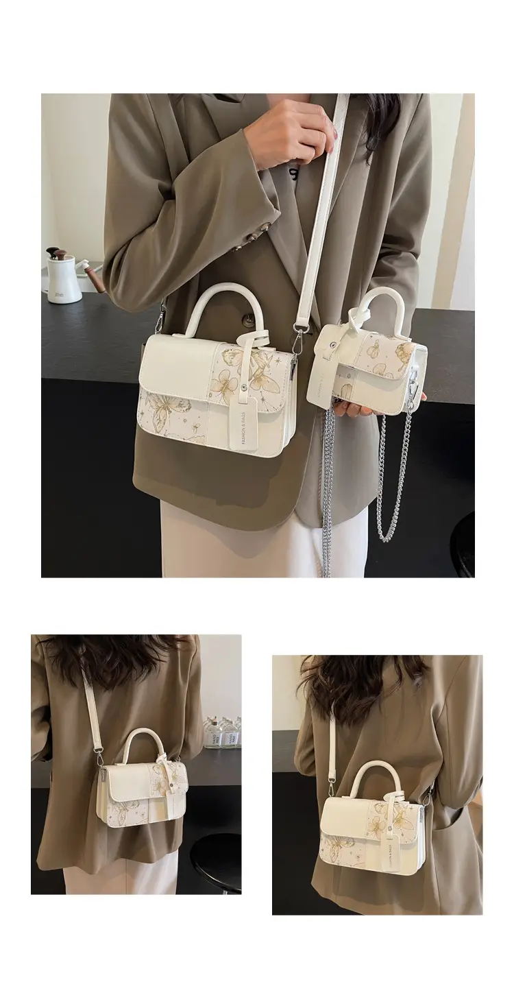 Textured Printed Shoulder Bag Women's 2024 New Fashion — feature 15