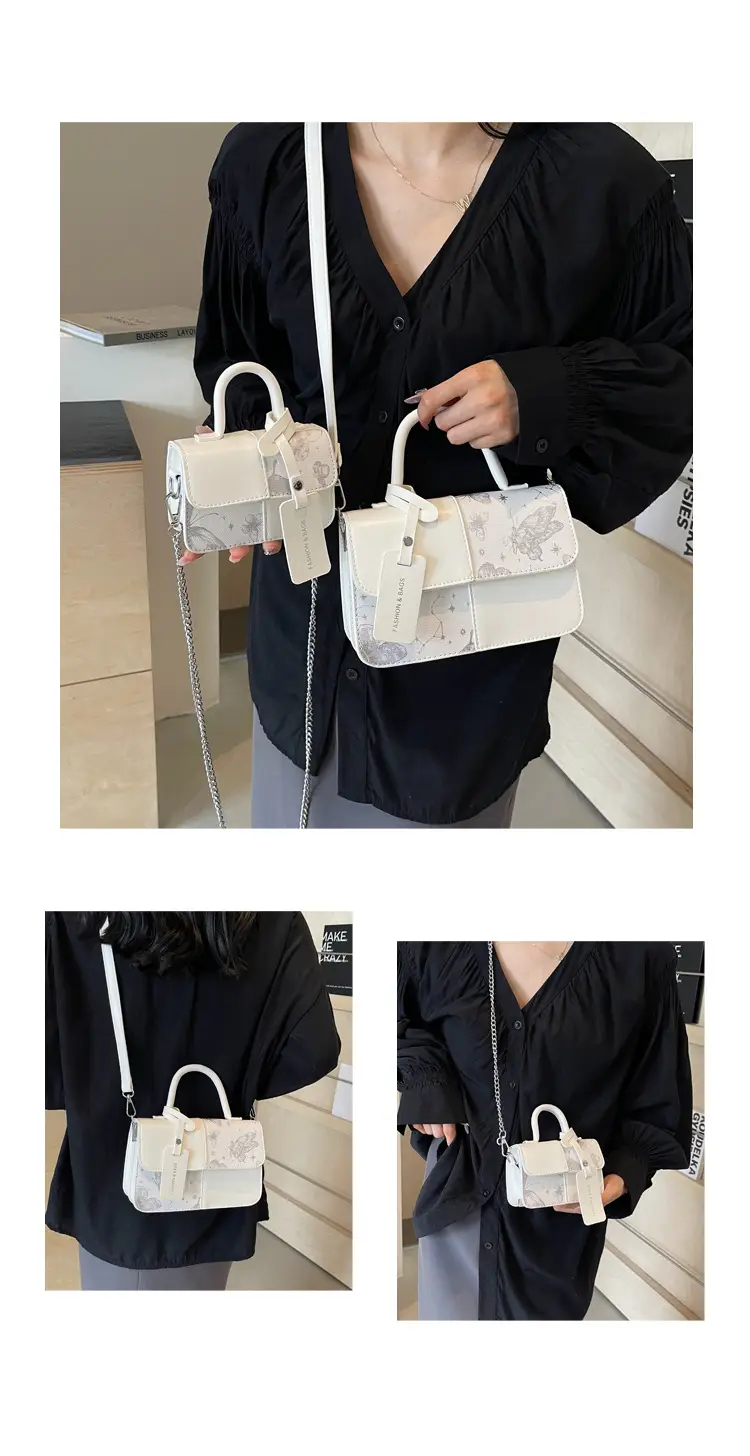 Textured Printed Shoulder Bag Women's 2024 New Fashion — feature 16