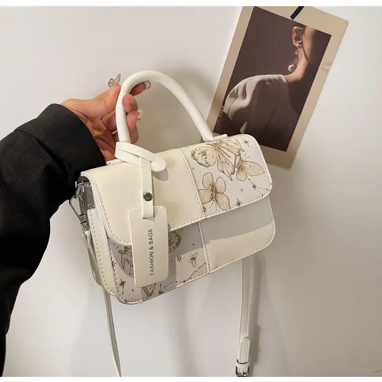 Textured Printed Shoulder Bag Women's 2024 New Fashion — feature 18