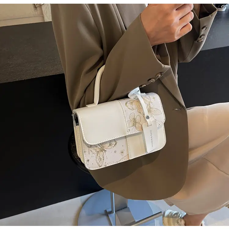 Textured Printed Shoulder Bag Women's 2024 New Fashion — feature 25