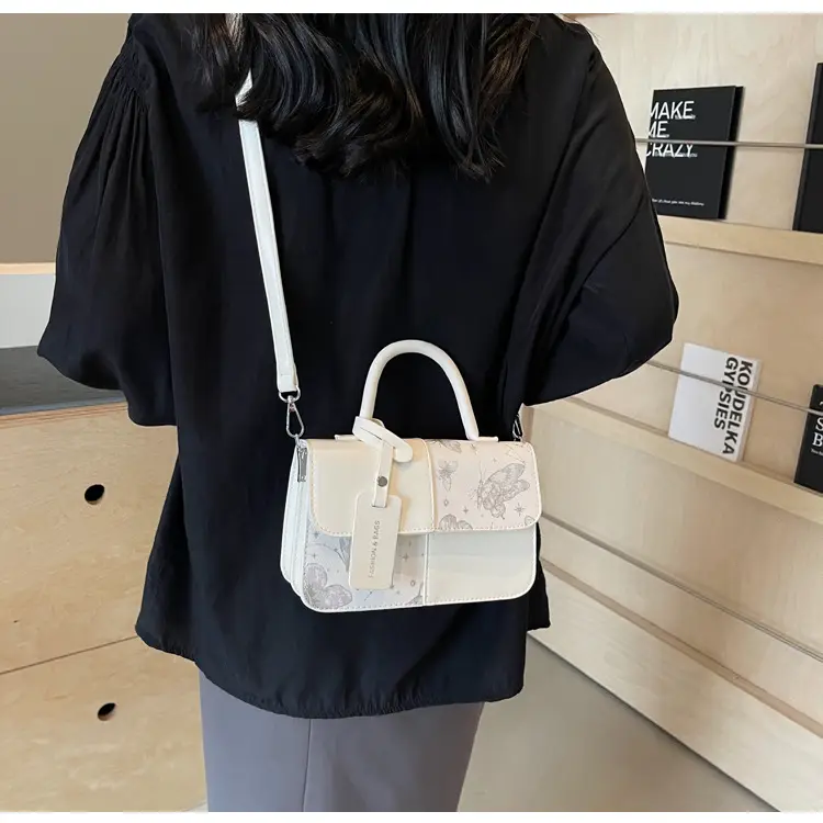 Textured Printed Shoulder Bag Women's 2024 New Fashion — feature 39