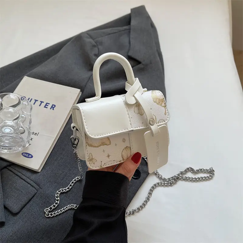 Textured Printed Shoulder Bag Women's 2024 New Fashion - Image 4