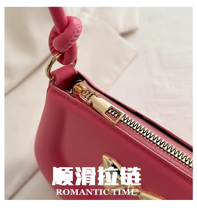 Women's Brown Bow Shoulder Bag 2024 Spring Summer — feature 4