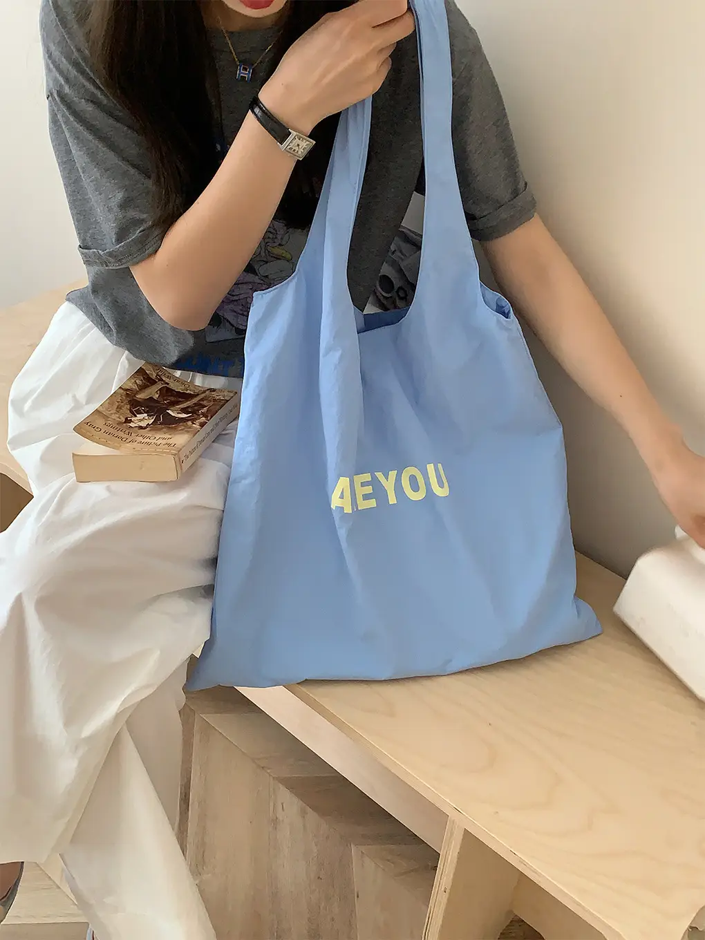 Fresh Summer Large Cap Korean Style Shoulder Tote — feature 22