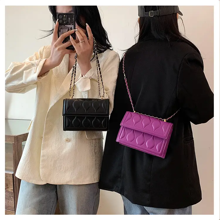 Women's Black Chain Shoulder Bag 2024 Spring Summer - Image 6