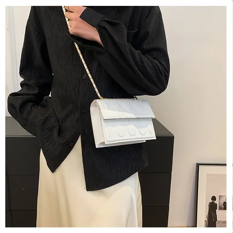Women's Black Chain Shoulder Bag 2024 Spring Summer - Image 8