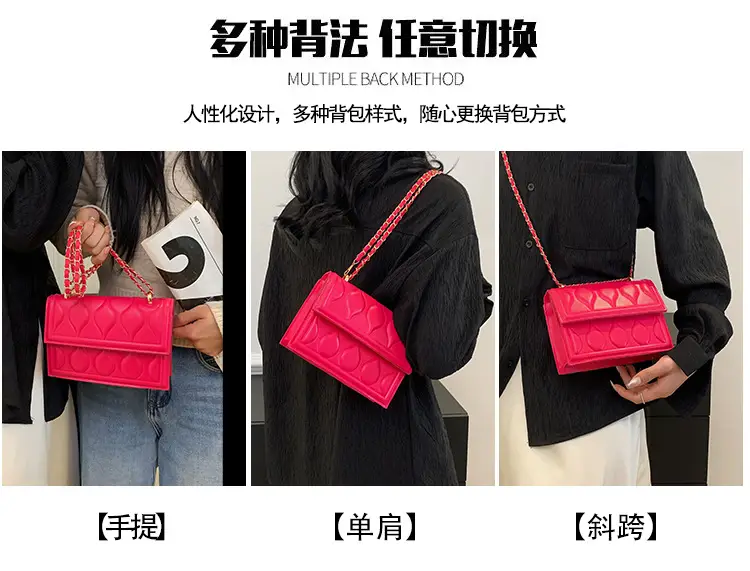 Women's Black Chain Shoulder Bag 2024 Spring Summer — feature 14