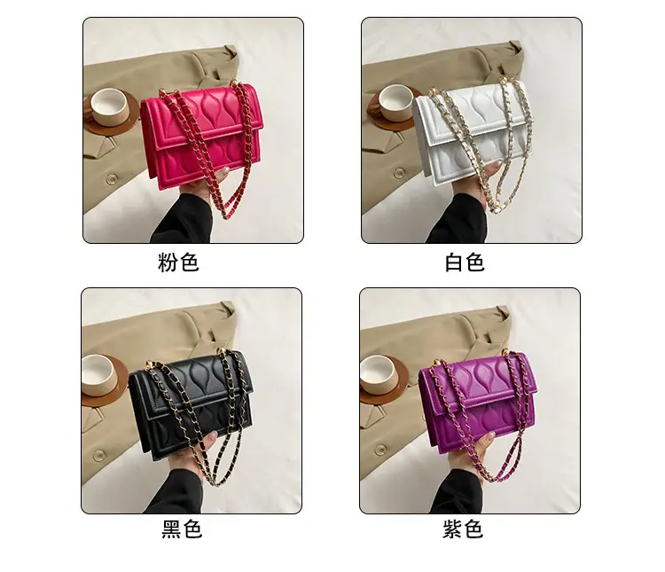 Women's Black Chain Shoulder Bag 2024 Spring Summer — feature 4