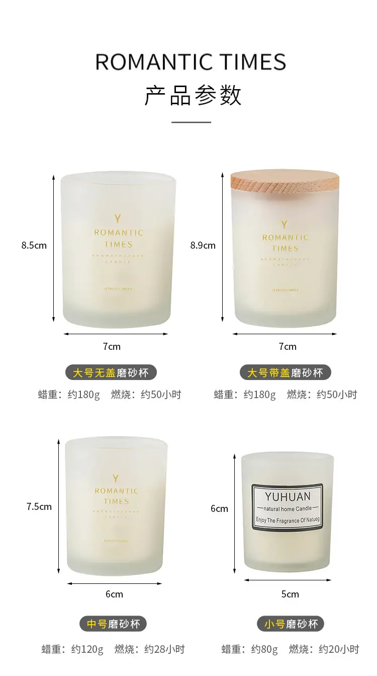 aromatherapy candle wholesale soy wax smokeless fragrance candle home bedroom incense glass cup hand gift small gift — feature 6