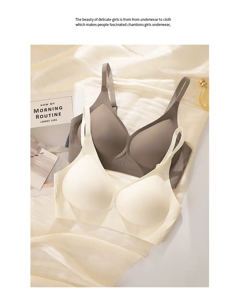 Classic Jelly Adhesive Sports Underwear Solid Color Bra — feature 25