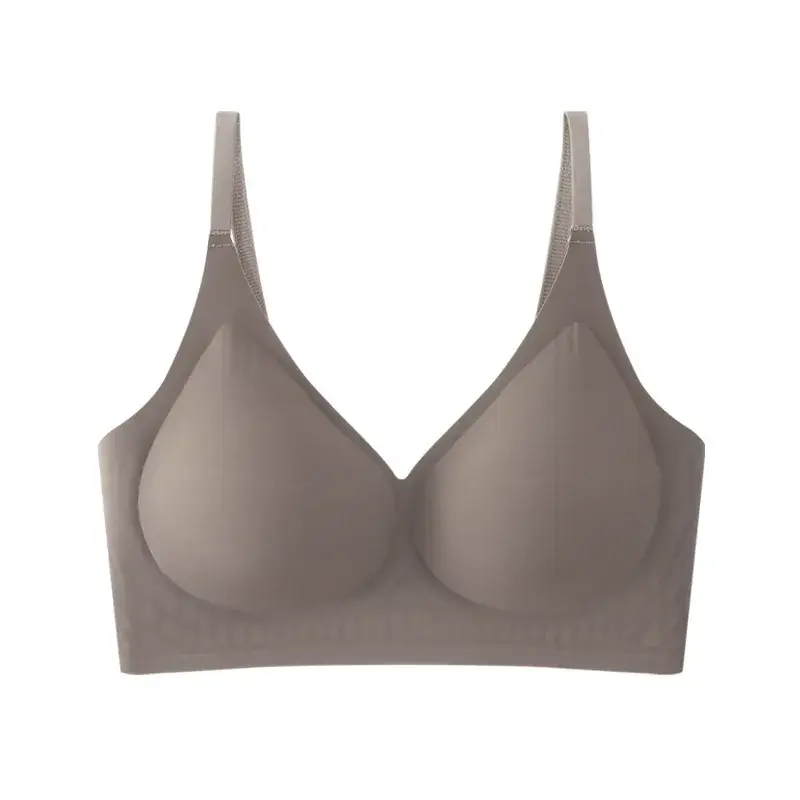 Classic Jelly Adhesive Sports Underwear Solid Color Bra - Image 3