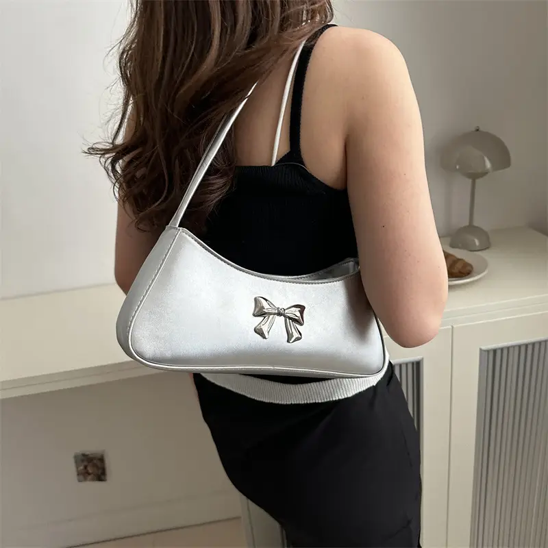 Silver Bow Crossbody Bag for Women 2024 - Image 9