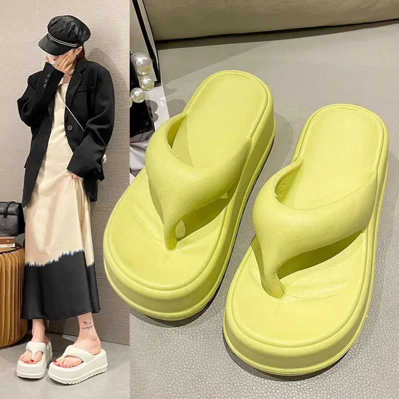 2024 New Style Flip-Flops for Women Summer Eva Thick-Soled Outer Wear Casual Fashion Seaside Beach Sandals - Image 7