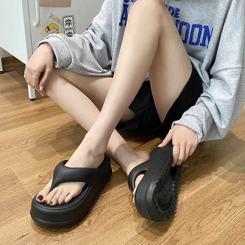 2024 New Style Flip-Flops for Women Summer Eva Thick-Soled Outer Wear Casual Fashion Seaside Beach Sandals - Image 8