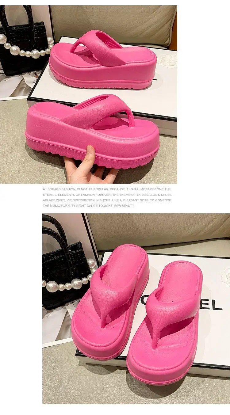 2024 New Style Flip-Flops for Women Summer Eva Thick-Soled Outer Wear Casual Fashion Seaside Beach Sandals — feature 12