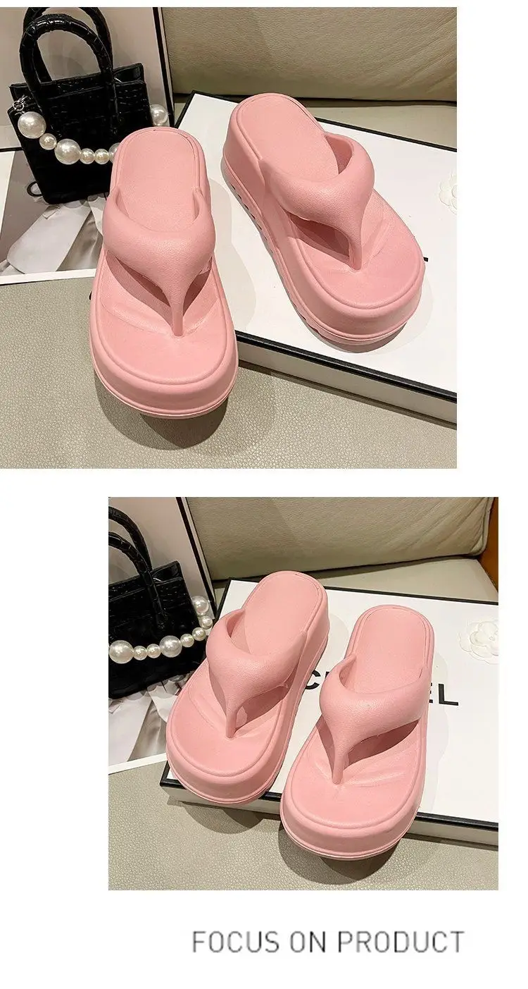 2024 New Style Flip-Flops for Women Summer Eva Thick-Soled Outer Wear Casual Fashion Seaside Beach Sandals — feature 9