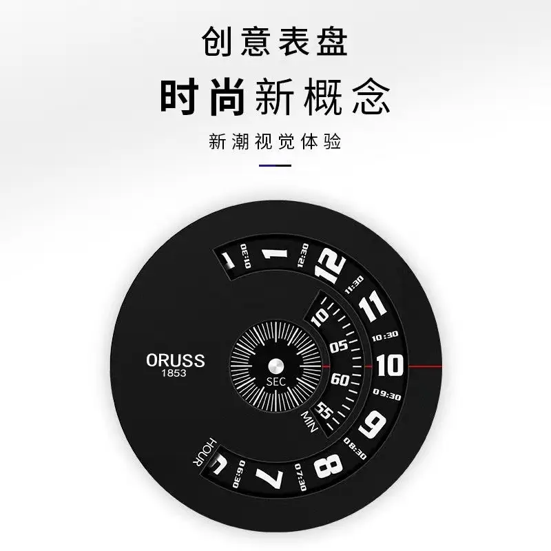 Men's Black Ultra-Thin Quartz Watch with Japanese Style Design — feature 3