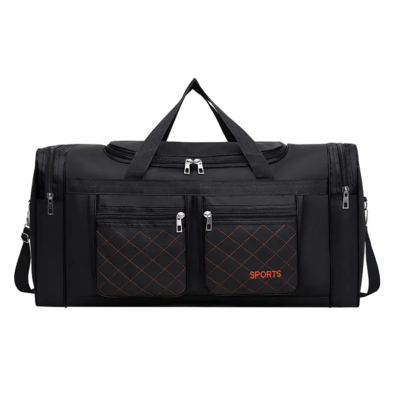 Men's Super Large Travel Bag Blue Black Sports Design - Image 8