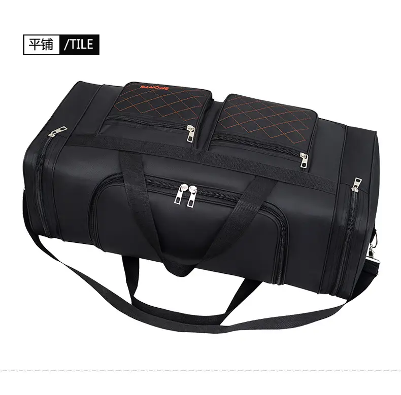 Men's Super Large Travel Bag Blue Black Sports Design — feature 29