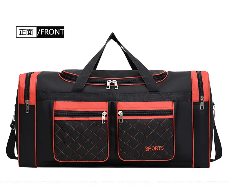 Men's Super Large Travel Bag Blue Black Sports Design — feature 30