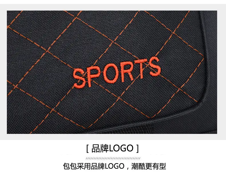 Men's Super Large Travel Bag Blue Black Sports Design — feature 35