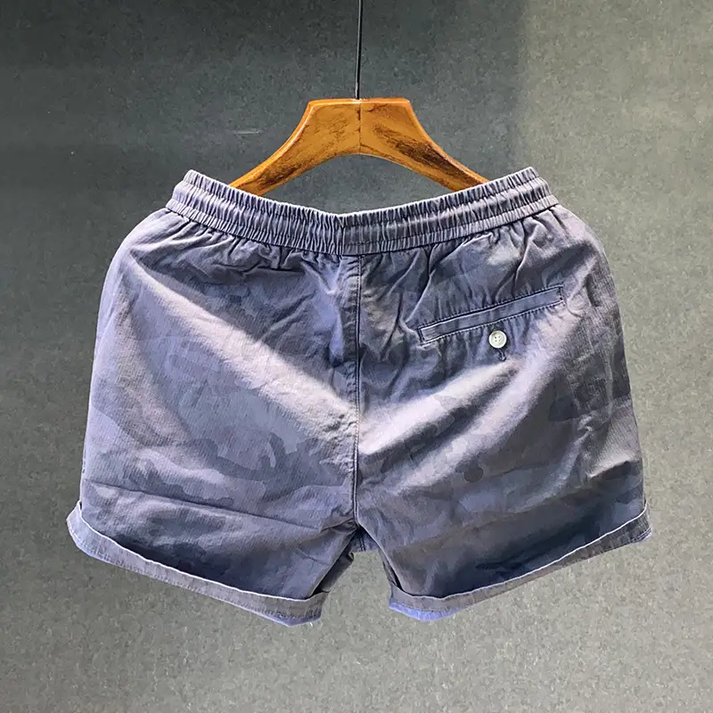 Men Camouflage Stretch Waist Shorts Summer Running Wear — feature 4
